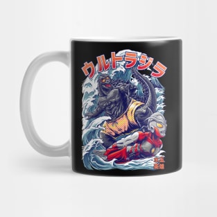 Surfing Zilla Mug